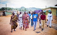 Mr. Benjamin Kessie and some community members