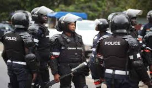 File photo: Some personnel of the Ghana Police Service