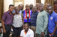 Stephen Ntim in a group photograph with regional executives