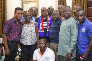 Stephen Ntim in a group photograph with regional executives