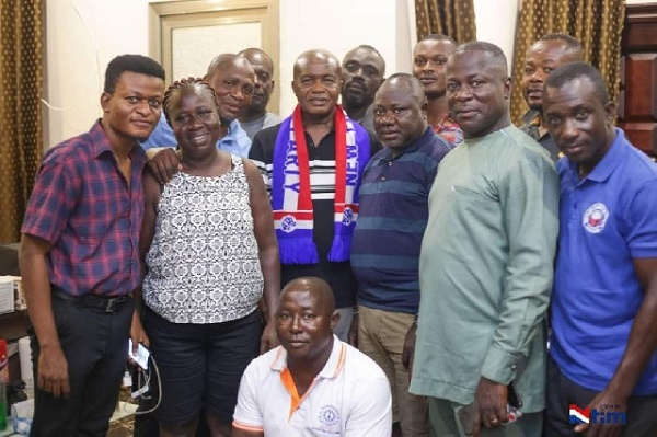 Stephen Ntim in a group photograph with regional executives