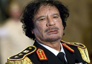 The late Libyan President Muammar al-Gaddafi