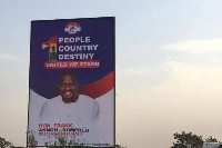 One of the billboards long the Accra-Kumasi highway