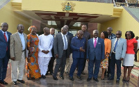 President Nana Addo Dankwa Akufo-Addo with some ministers of state.