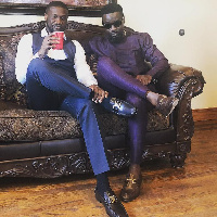 Sarkodie and  Peter Okoye of P-Square