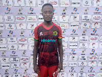 Andy Kumi plays forward for Asante Kotoko