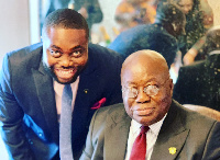 Kow Essuman with President Akufo-Addo