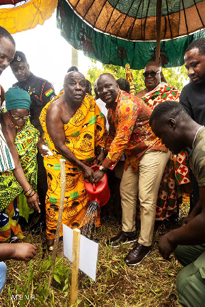 Okyenhene And Minister Jinapor Launching The Initiative 