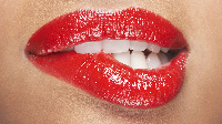 Liptick applied on a lady's lips