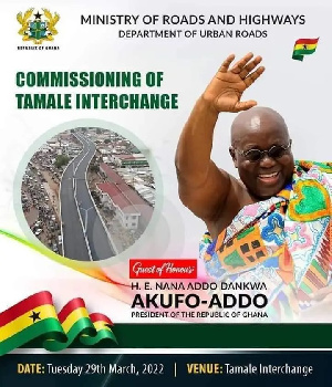 President Nana Addo Dankwa Akufo-Addo opens Tamale interchange