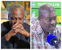 Former President John Dramani Mahama and Nana Akomea