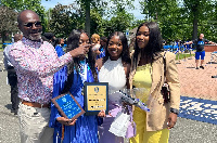 Kennedy Agyapong with his three daughters