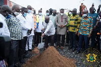 President Nana Addo Dankwa Akufo-Addo at the sod cutting ceremony