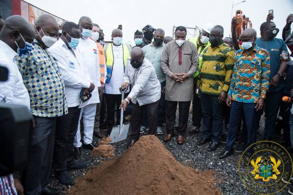 President Nana Addo Dankwa Akufo-Addo at the sod cutting ceremony