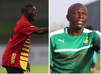 U-20(female) head coach Yusif Basigi and Asst. coach of the Black Satellites Evans Augustine Adotey