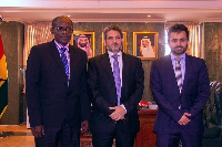 Ambassador Meshal Hamdan Al-Rogi (middle)