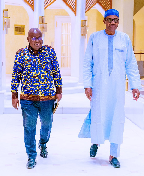 Ecowas Chairman, President Nana Addo and President Muhammadu Buhari of Nigeria