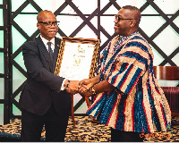 Dr Ben Asante receiving the citation