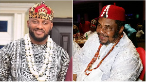 Yul and his father Pete Edochie