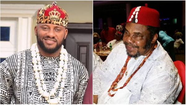 Yul and his father Pete Edochie