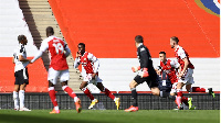 Nketian celebrate im goal plus team mates