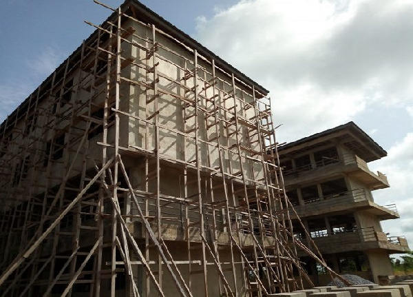 The abandoned Community Day School  at Fumso