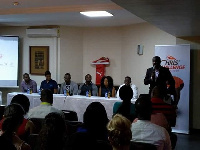 Chris Darko, CEO, Fitness Freak Consult speaking at the launch