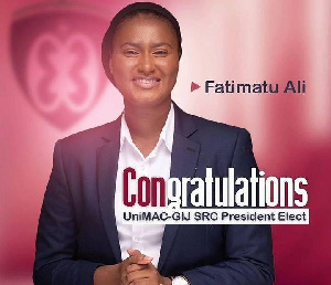 Fat Ali is the first female SRC President of GIJ