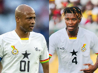 Dede Ayew and Edmund Addo