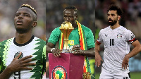 Victor Osimhen, Sadio Mane and Mohamed Salah