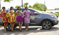 The four finalists [L-R], Zeinab, Baaba, Nana and Serwaa