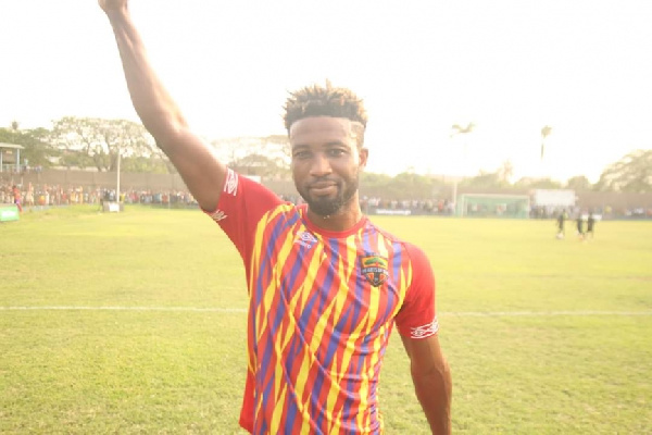 Hearts of Oak striker Bernard Arthur