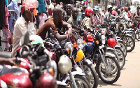 Okada riders in Akatsi South