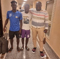 Former Hearts of Oak defender, William Dankyi (middle)