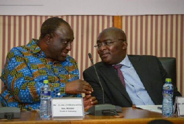 Mahamudu Bawumia and Alan Kyerematen