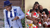 Counsellor Lutterodt and Funny Face with his children and Vanessa