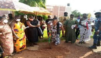 The ground-breaking ceremony in Bono Region