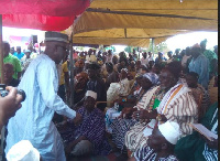 Upper East regional minister and Bawku Naba at the inaugural ceremony