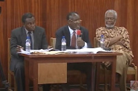 Kojo Tsikata is seen here at the National Reconciliation Commission hearings in 2002