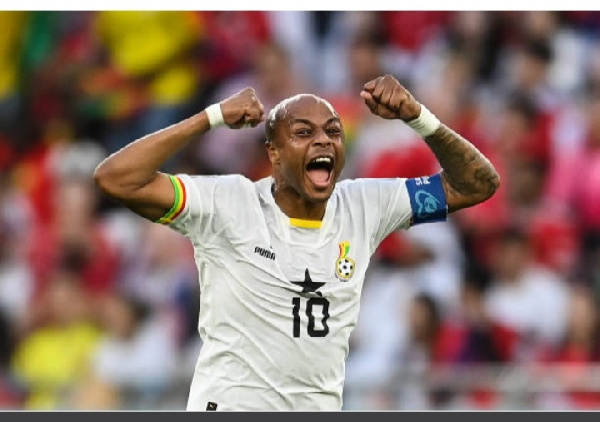 AL RAYYAN, QATAR - NOVEMBER 28: Andre Ayew of Ghana