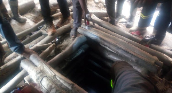 The team after several efforts to retrieve the machines from the miners, destroyed the equipment