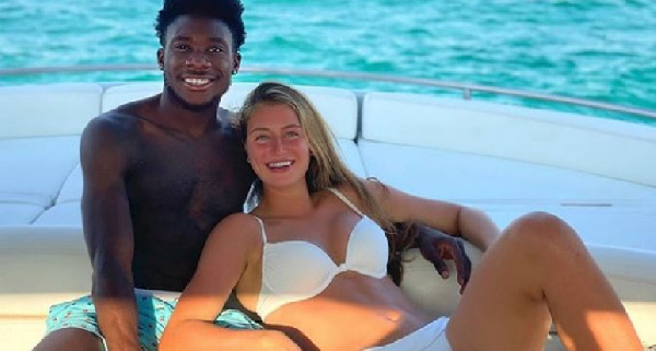 Alphonso Davies and Jordyn Huitema