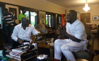 Cwesi Oteng at Nana Addo's resident