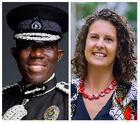 IGP Dampare and British High Commissioner, Harriet Thompson