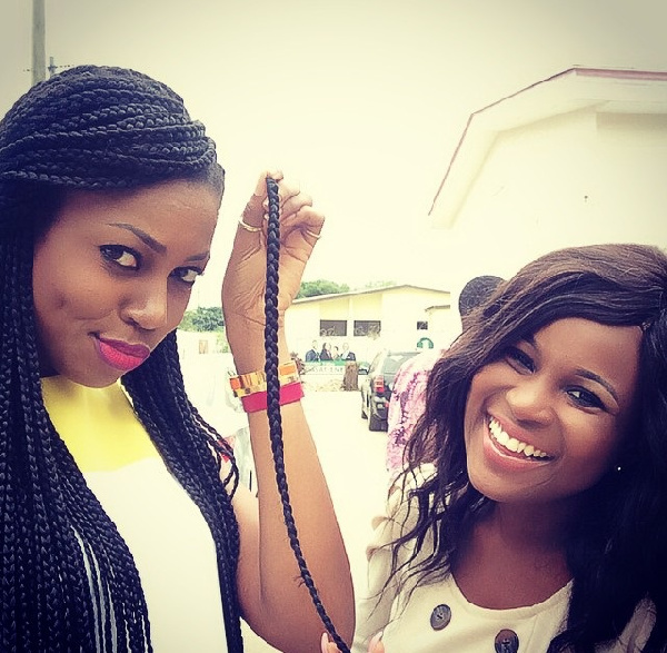 Yvonne Nelson [left] with Berla Mundi [right]