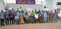 Some NCCE stakeholders and youth of Jasikan in a group picture