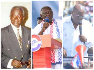 Albert Adu Boahen, Nana Akufo-Addo and John Agyekum Kufuor have all held the NPP flagbearership