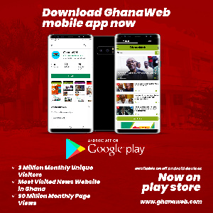 The GhanaWeb mobile app is available for all Android enabled devices on Google Play Store