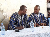 The Defeated aspirant  Alhaji Abdulai Haruna (Right),  and Thomas Donko Ogajah(Left) incumbent