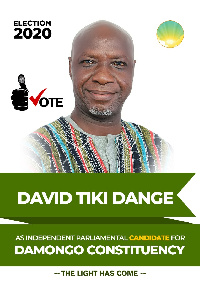 David Tiki Dange is seeking to represent the people of Damongo